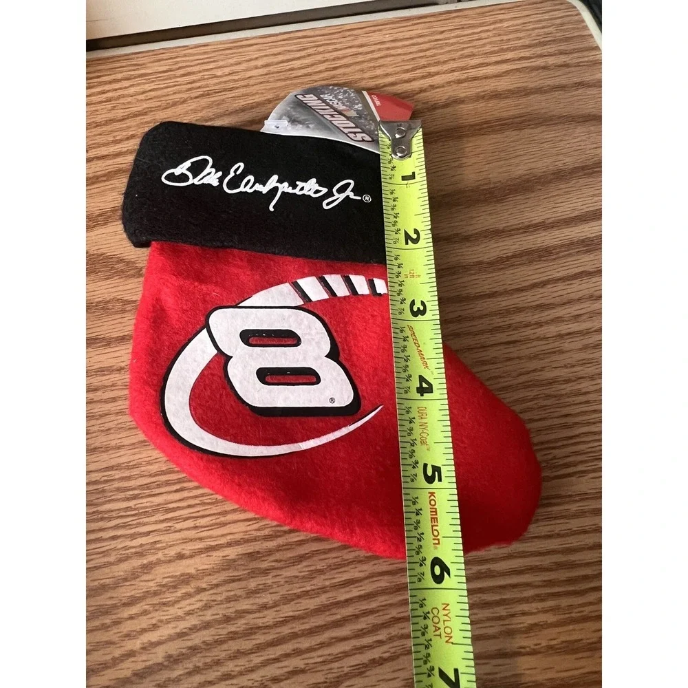 Trevco Nascar Dale Earnhardt‎ Jr Mini Christmas Stocking Red & Black 6 Inch NEW